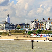 Buy canvas prints of Southwold Promenade by Diana Mower