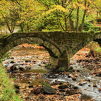 Buy canvas prints of Wycoller Bridge in Bronte country  by Diana Mower