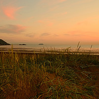 Buy canvas prints of Sunset at Sand Bay by Diana Mower