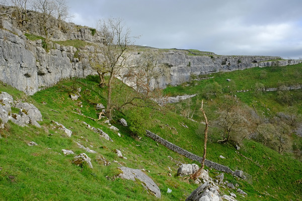 Malham Cove Landscape Picture Board by Diana Mower
