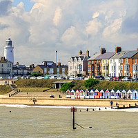 Buy canvas prints of Southwold Promenade Suffolk by Diana Mower
