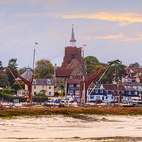 Buy canvas prints of An Autumn evening Maldon Essex by Diana Mower