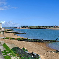 Buy canvas prints of Felixstowe Ferry and Bawdsey Quay by Diana Mower