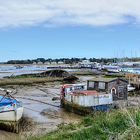 Buy canvas prints of Felixstowe Ferry Boats  by Diana Mower