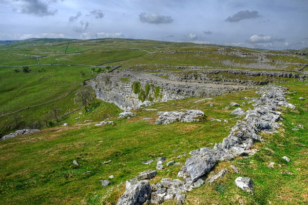Above Malham Cove Picture Board by Diana Mower