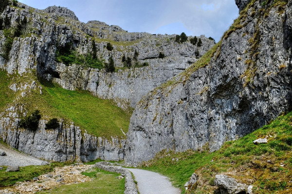 Gordale Scar Yorkshire Picture Board by Diana Mower