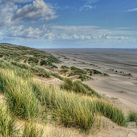 Buy canvas prints of St Annes beach Lancashire  by Diana Mower