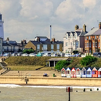 Buy canvas prints of Southwold Promenade Panoramic by Diana Mower
