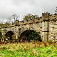Buy canvas prints of The Nidd Aquaduct over the River Warfe by Diana Mower