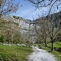 Buy canvas prints of The Walk to Malham Cove by Diana Mower