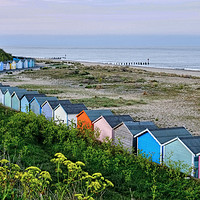 Buy canvas prints of Pakefield Beach Huts by Diana Mower