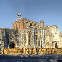 Buy canvas prints of East Bergholt Church by Diana Mower