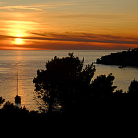 Buy canvas prints of Croatia Sunset by Diana Mower