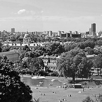 Buy canvas prints of London skyline Panoramic by Diana Mower