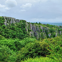 Buy canvas prints of Cheddar Gorge Cliffs by Diana Mower