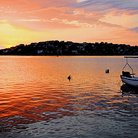 Buy canvas prints of Croatian Sunset by Diana Mower