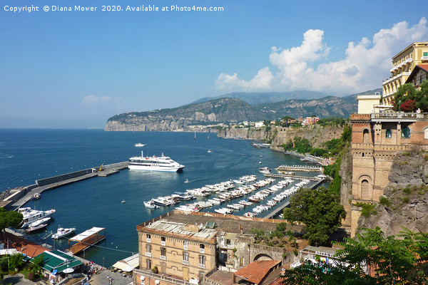 Sorrento  Picture Board by Diana Mower