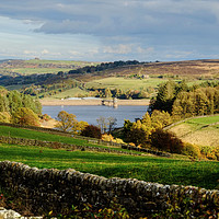 Buy canvas prints of Lower Laithe Reservoir West Yorkshire by Diana Mower