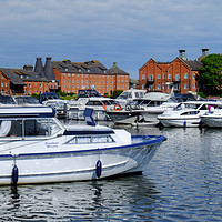Buy canvas prints of Oulton Broad Marina by Diana Mower