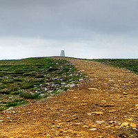 Buy canvas prints of Pendle Hill summit by Diana Mower