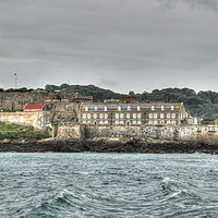 Buy canvas prints of St Peter Port Lighthouse Guernsey by Diana Mower