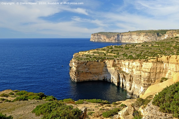 Sanap Cliffs Gozo Malta Picture Board by Diana Mower