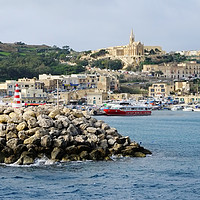 Buy canvas prints of Gozo Harbour Malta by Diana Mower
