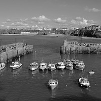 Buy canvas prints of Newquay Harbour Cornwall by Diana Mower