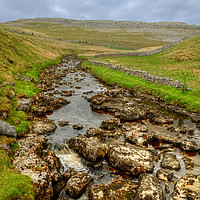 Buy canvas prints of River Twiss Ingleton Yorkshire by Diana Mower
