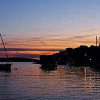 Buy canvas prints of Primosten Sunset Croatia by Diana Mower