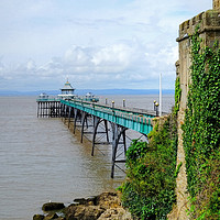 Buy canvas prints of Clevedon Pier Somerset by Diana Mower