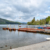 Buy canvas prints of Lake Windermere Cumbria by Diana Mower