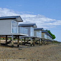 Buy canvas prints of Mill beach Essex Osea View by Diana Mower