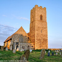 Buy canvas prints of Pakefield Church Suffolk by Diana Mower