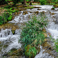 Buy canvas prints of  Krka Waterfalls and Rapids Croatia by Diana Mower