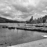 Buy canvas prints of Lake Windermere at Bowness by Diana Mower