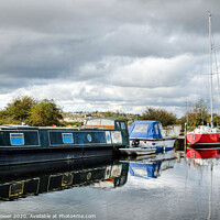 Buy canvas prints of Heybridge Canal boats and Maldon Essex by Diana Mower