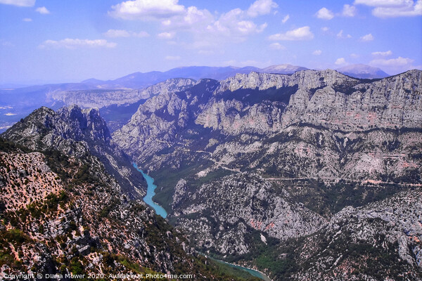 Gorges du Verdon Provence France Picture Board by Diana Mower
