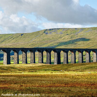 Buy canvas prints of Ribblehead Viaduct in Autumn by Diana Mower