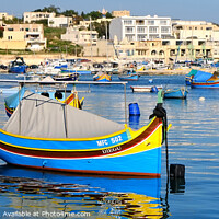Buy canvas prints of Marsaxlokk Harbour Malta by Diana Mower