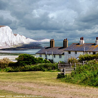 Buy canvas prints of Seven Sisters and Cuckmere Haven  by Diana Mower