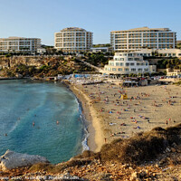 Buy canvas prints of Golden Bay Malta by Diana Mower