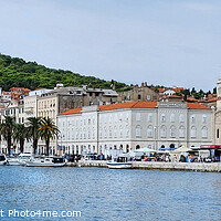 Buy canvas prints of  Split Croatia Panoramic by Diana Mower
