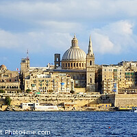 Buy canvas prints of Valletta Malta Panoramic by Diana Mower