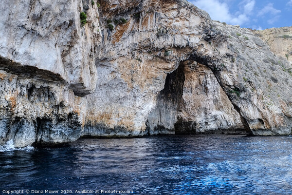Blue Grotto Malta  Picture Board by Diana Mower