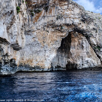 Buy canvas prints of Blue Grotto Malta  by Diana Mower