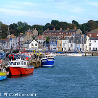 Buy canvas prints of Weymouth Harbour Panoramic by Diana Mower