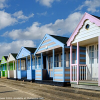Buy canvas prints of Southwold beach huts  by Diana Mower