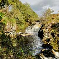 Buy canvas prints of Beezley Falls Yorkshire by Diana Mower