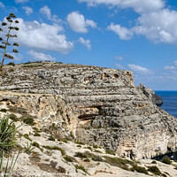 Buy canvas prints of The Blue Grotto on the island of Malta  by Diana Mower